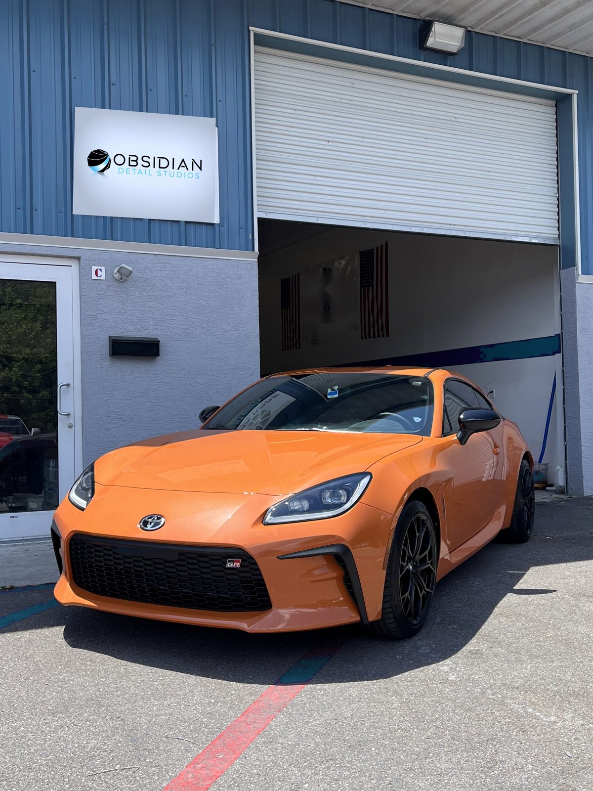 Exotic cars being detailed by Obsidian Detail Studios in Durham, NC